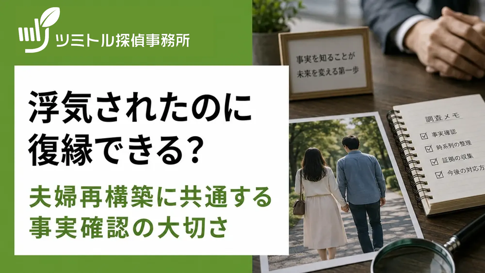 浮気されたのに復縁できる？私たちが見てきた「夫婦再構築」に共通すること